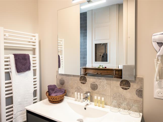 Salle de bain suite Belle Normandy Bayeux